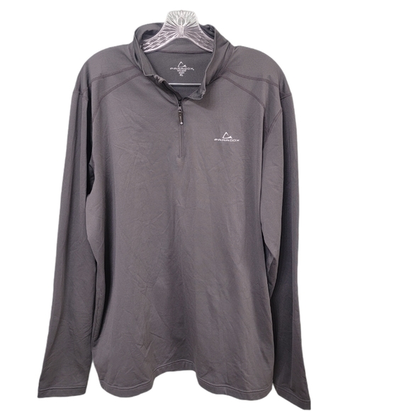 Paradox Other - Paradox Fleece Lined Dark Gray Half Zip Shirt